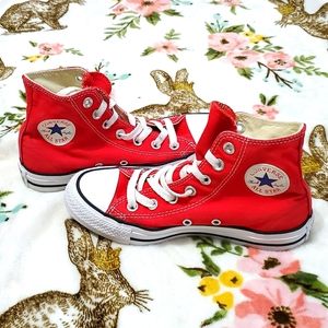 CONVERSE|| Red High-Top Sneakers
